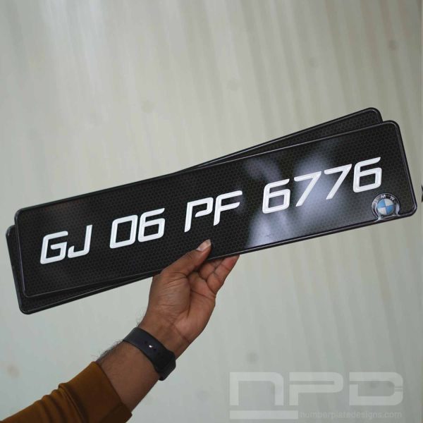 5D car gel number Plate