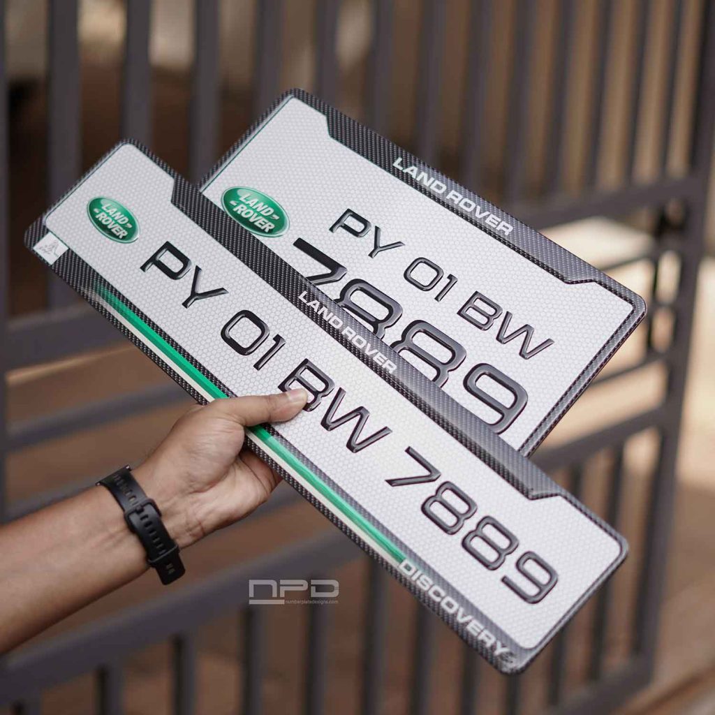 Car Gel Number Plate