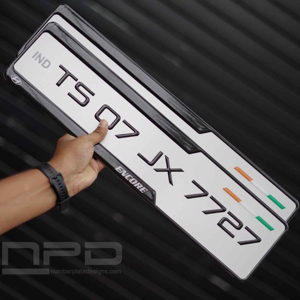 Car Gel Number Plate