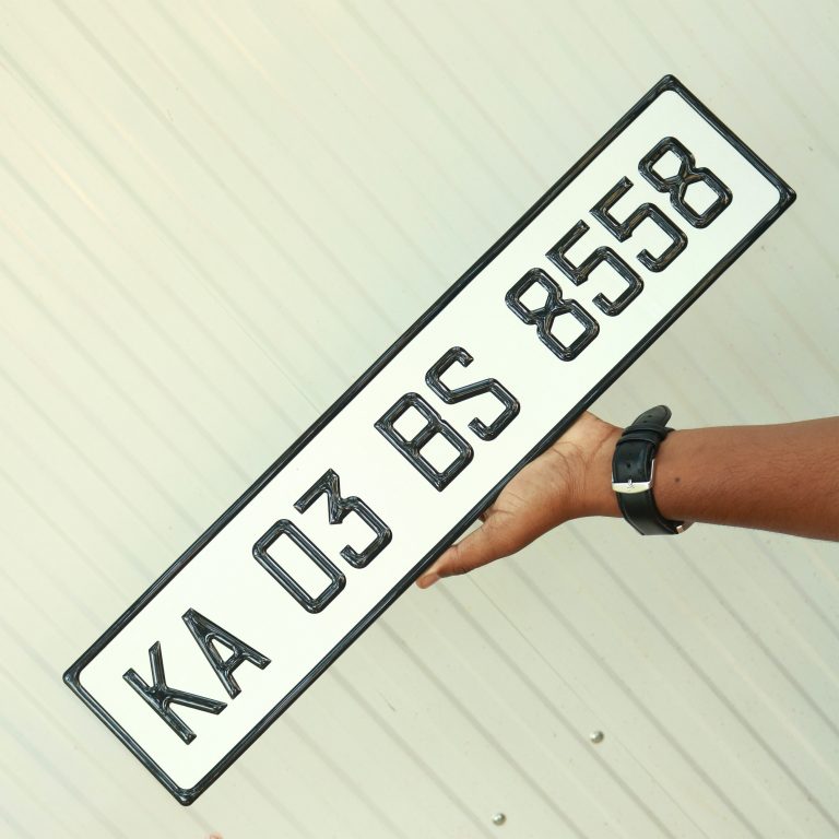 Premium Car Rally Number Plate NPD