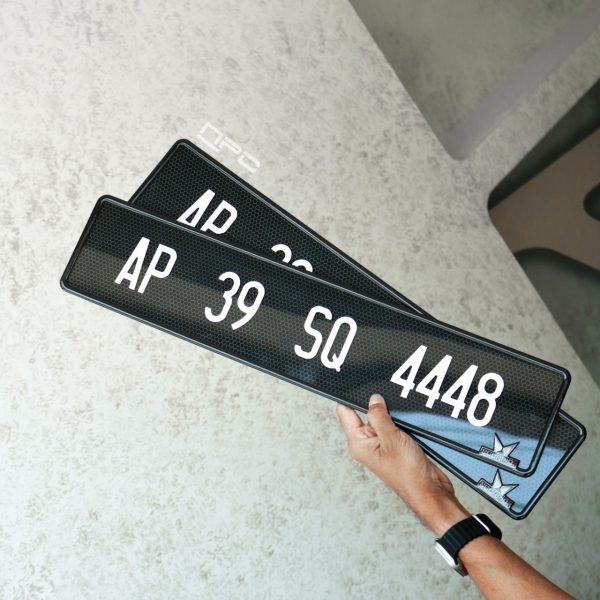 5D gel number plate