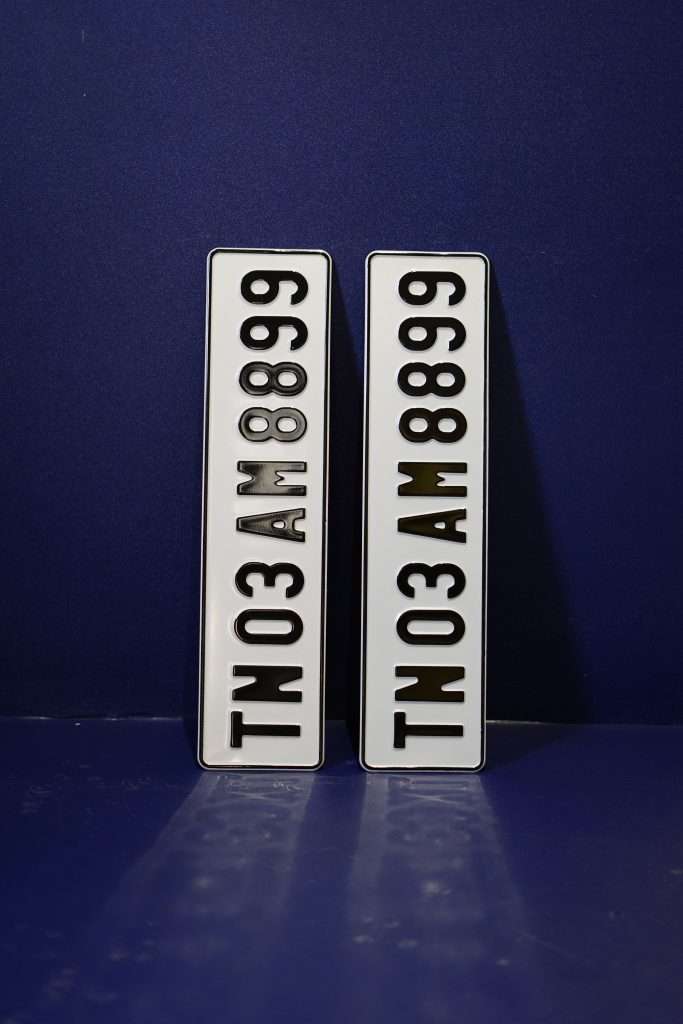 HSRP Font Series Aluminium Plate
