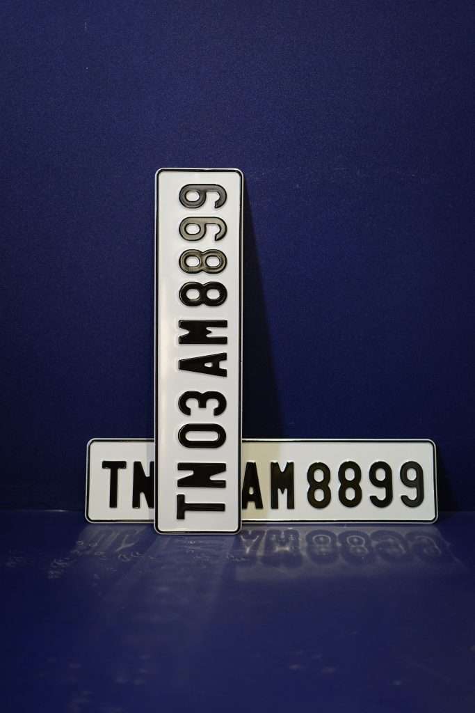 HSRP Font Series Aluminium Plate