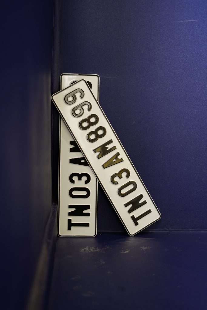 HSRP Font Series Aluminium Plate