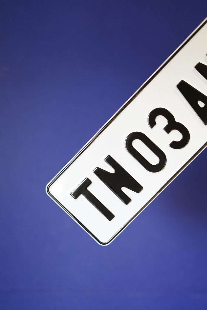 HSRP Font Series Aluminium Plate