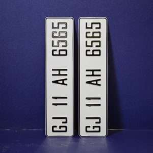 HSRP Font Series Aluminium Plate