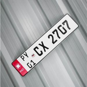 car aluminium number plate
