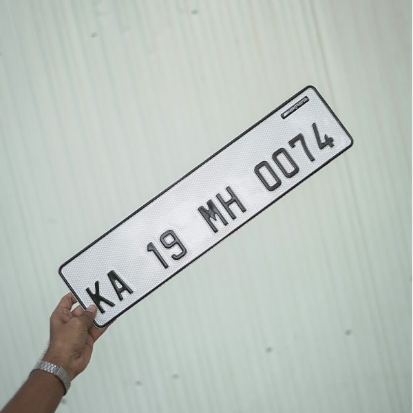 Aluminium number plate