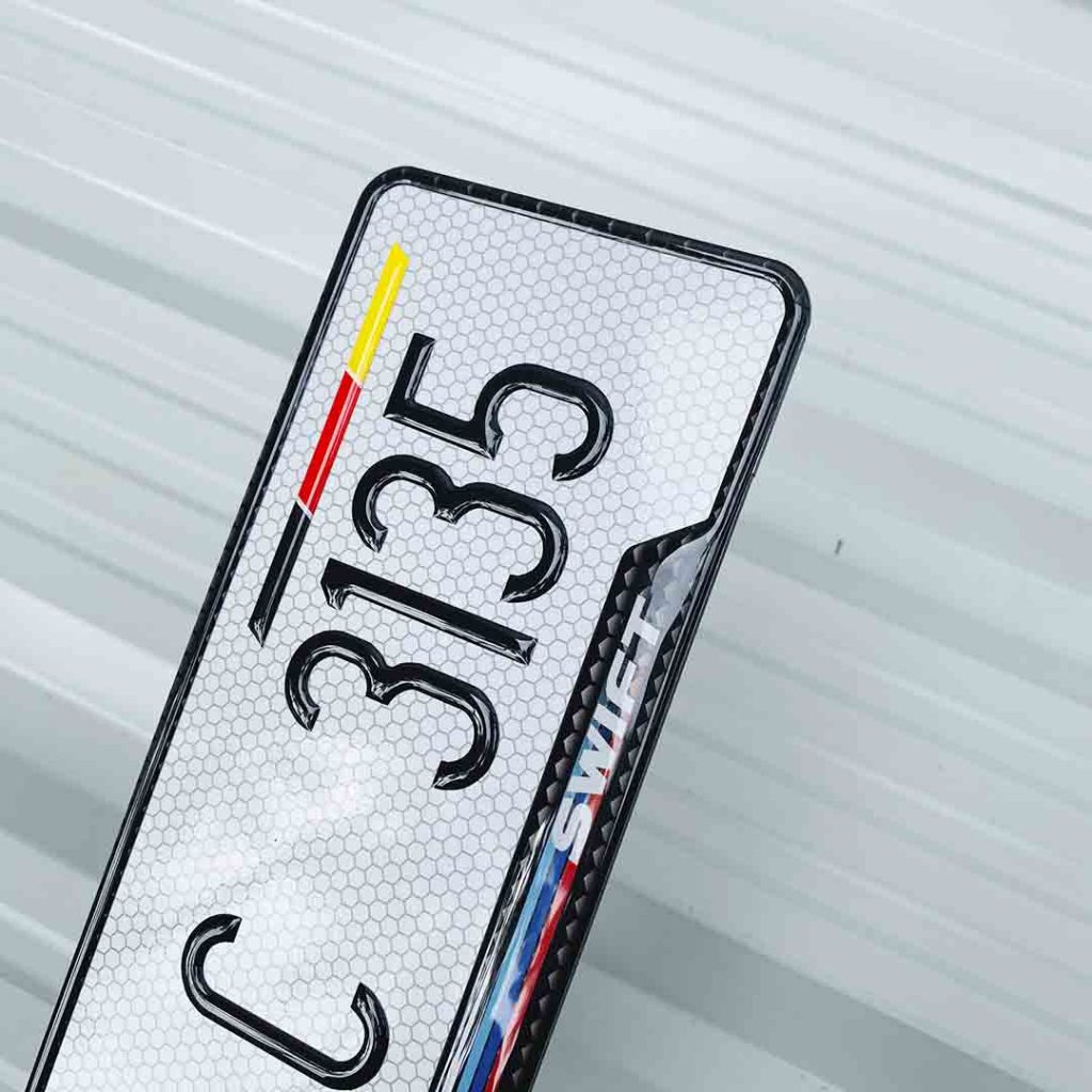 Car Gel Number Plate
