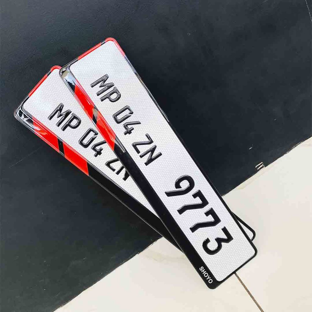Car Gel Number Plate