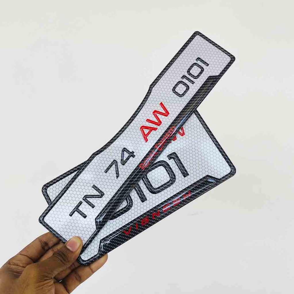 Bike Gel Number Plate