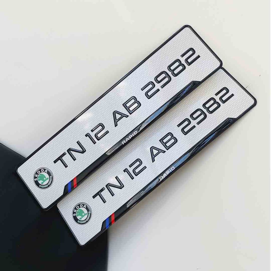 Car Gel Number Plate