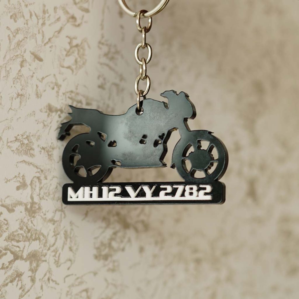 Customized Bike Shape Keychain