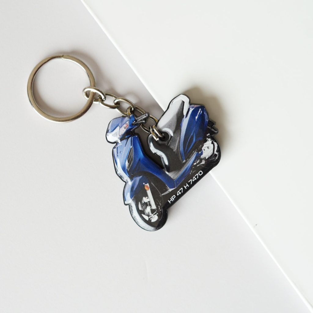 Customized Bike Keychain