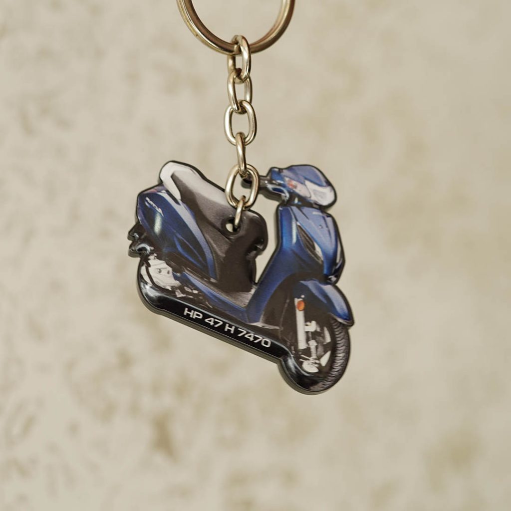 Customized Bike Keychain