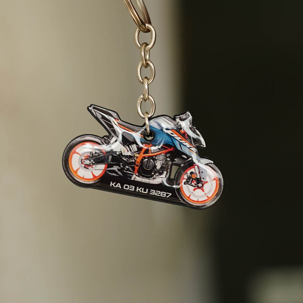 Customized Bike Shape Keychain
