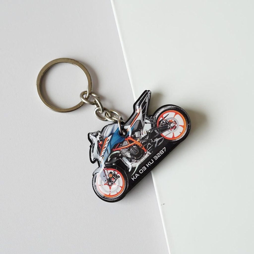 Customized Bike Shape Keychain