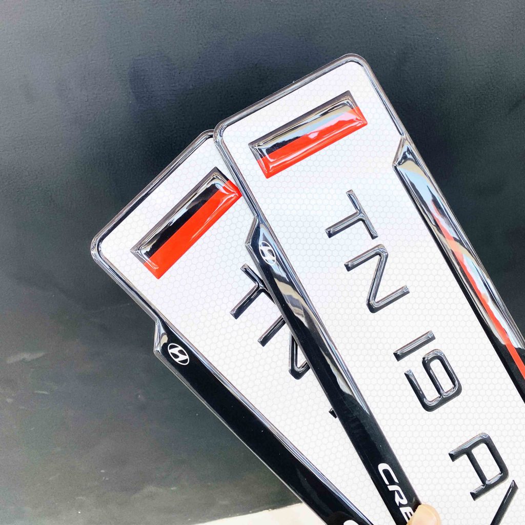 Car Gel Number Plate