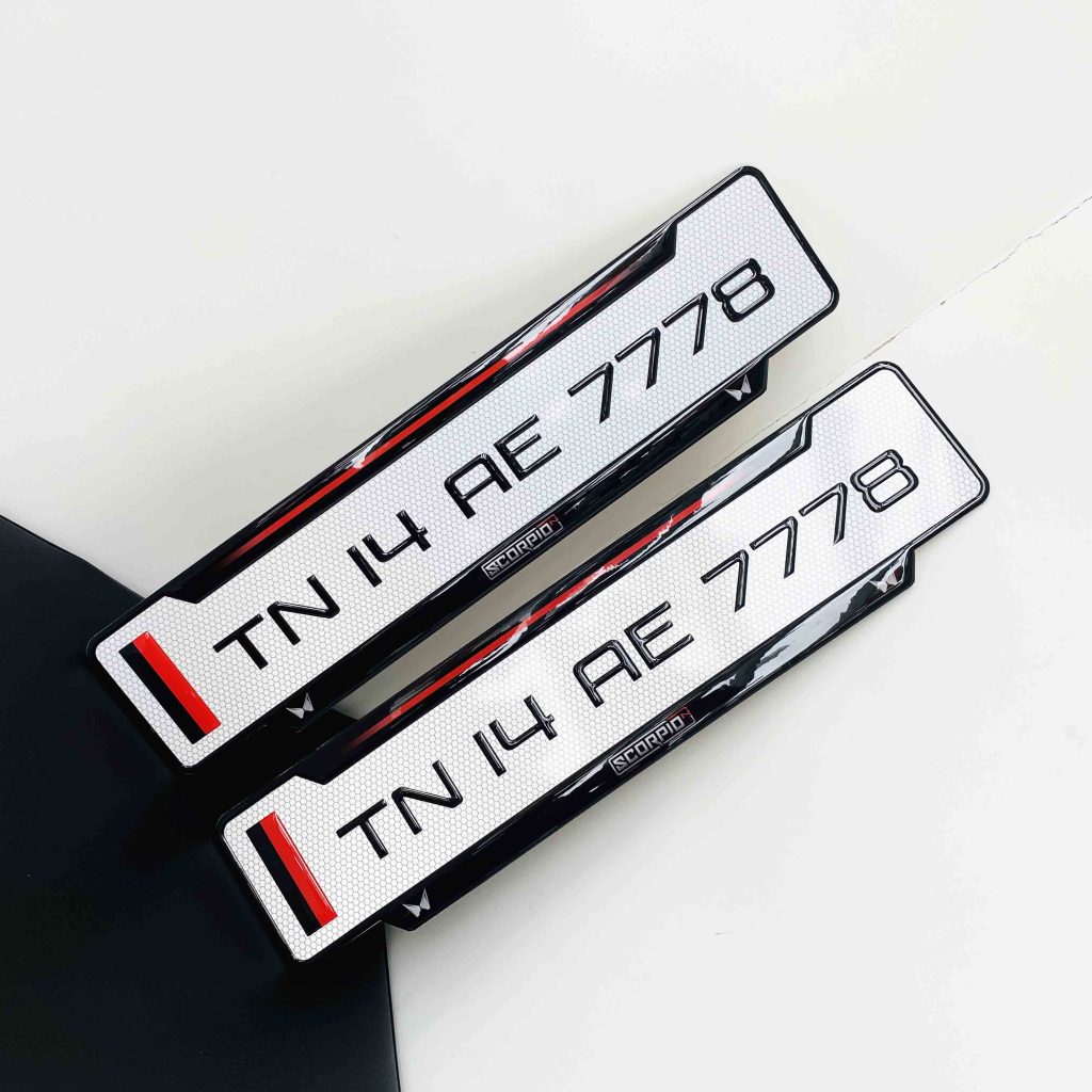 Car Gel Number Plate