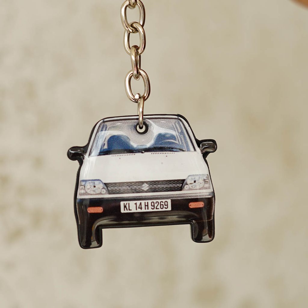 Customized Car Shape Gel Keychain