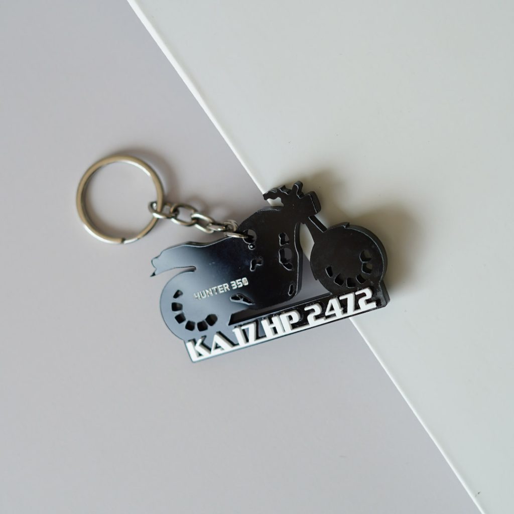 Customized Bike Shape Acrylic Keychain