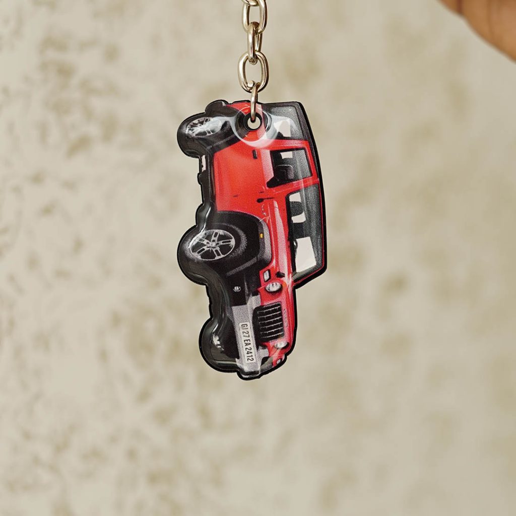 Customized Thar Shape Keychain