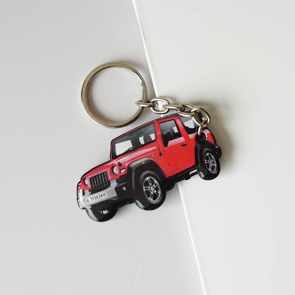 Customized Thar Shape Keychain