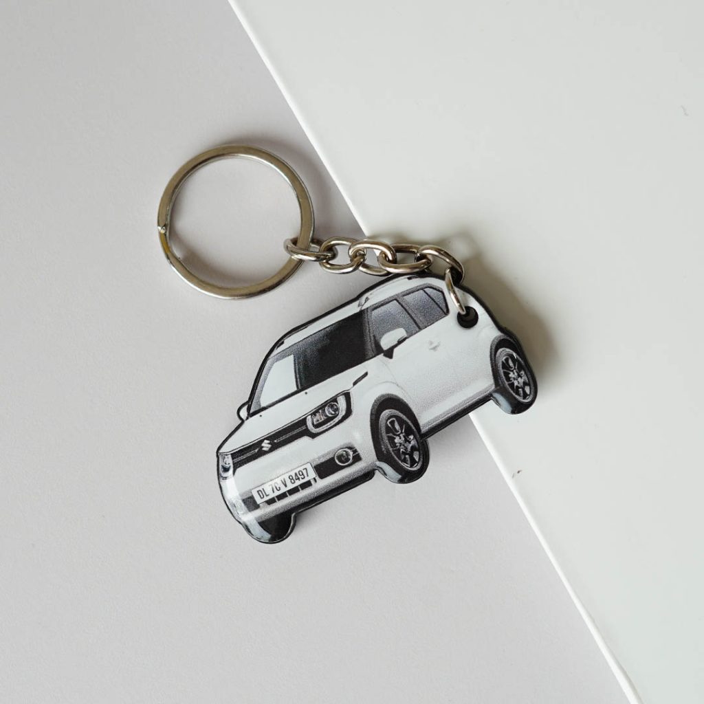 Customized Car Shape Gel Keychain
