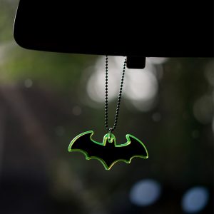 Batman logo car mirror hanging
