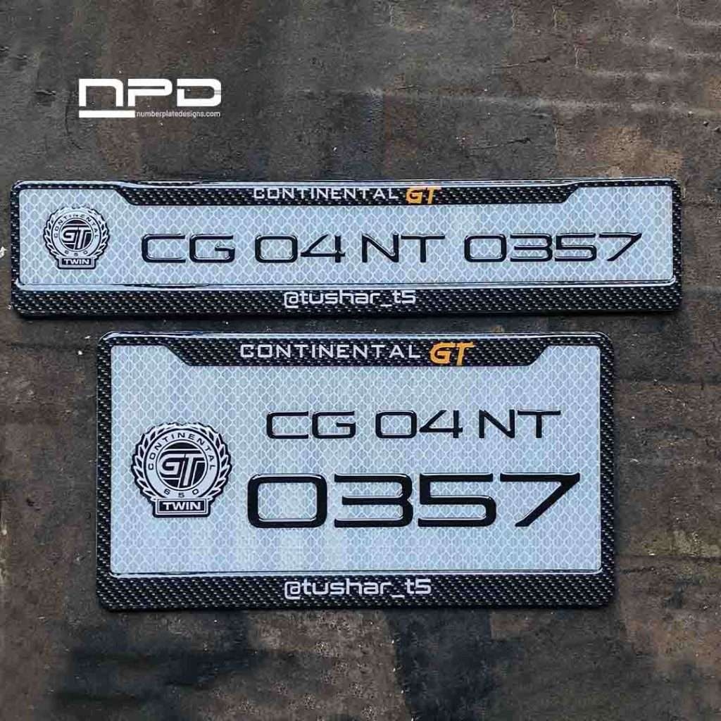 Bike Gel Number Plate