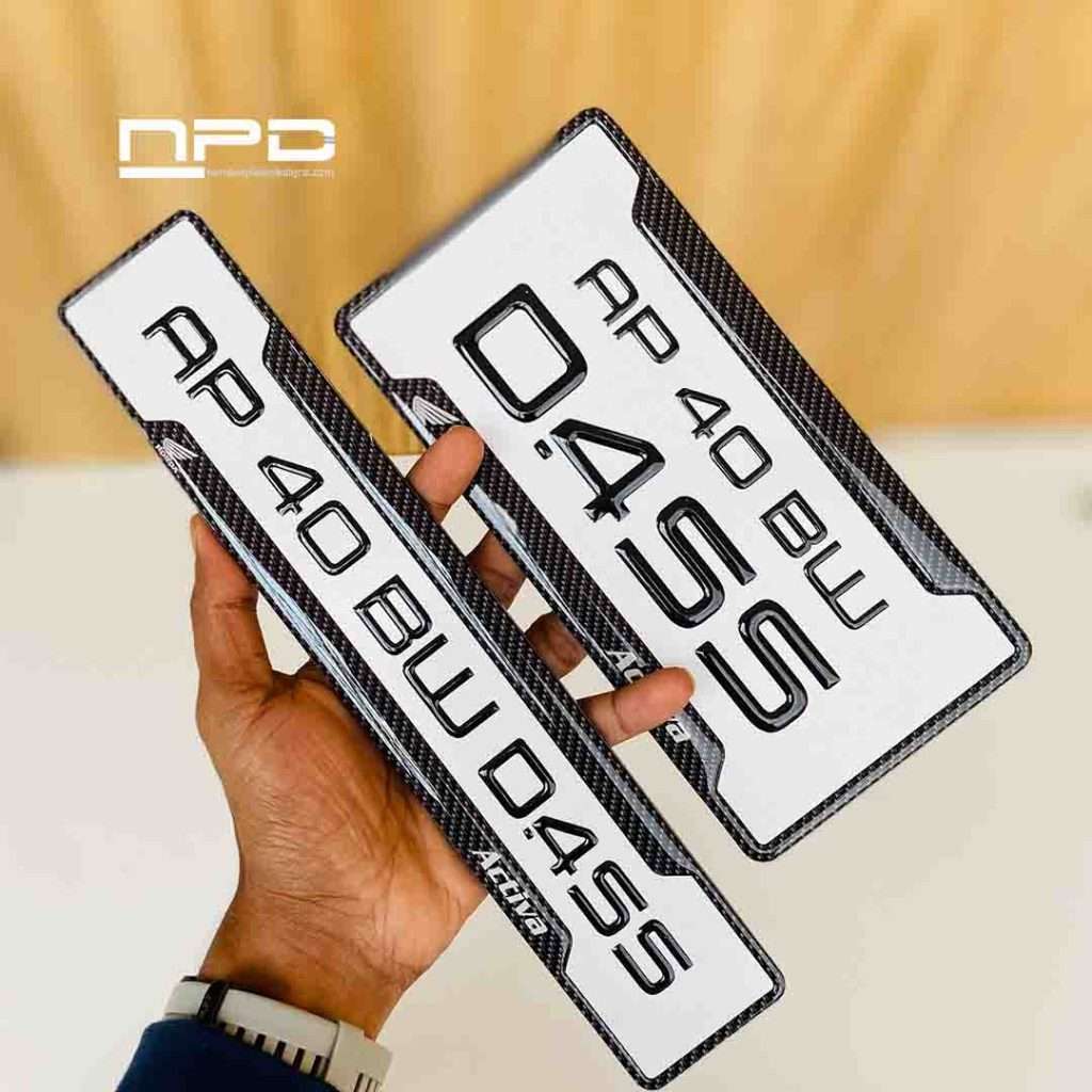 Bike Gel Number Plate