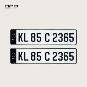 Aluminium Car Number Plate