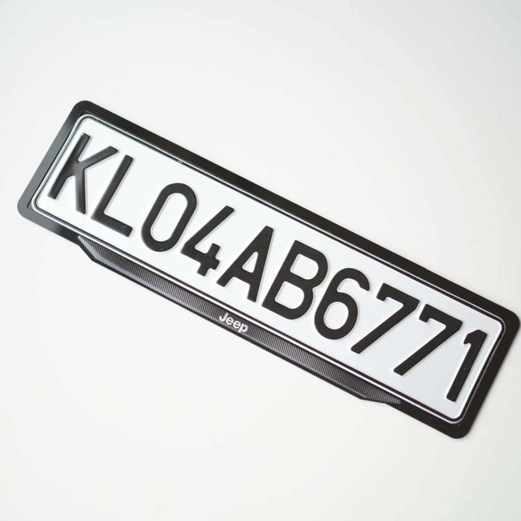 Acrylic Car Number Plate Frame