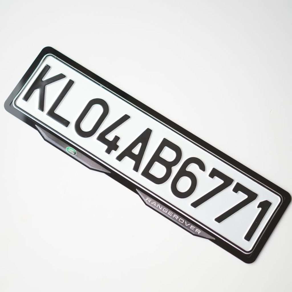 Acrylic Car Number Plate Frame