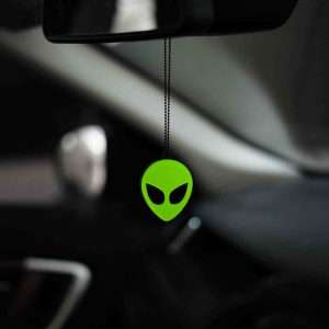Alien car mirror hanging