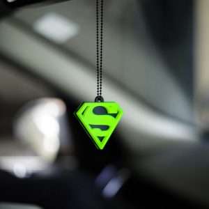 superman car mirror hanging