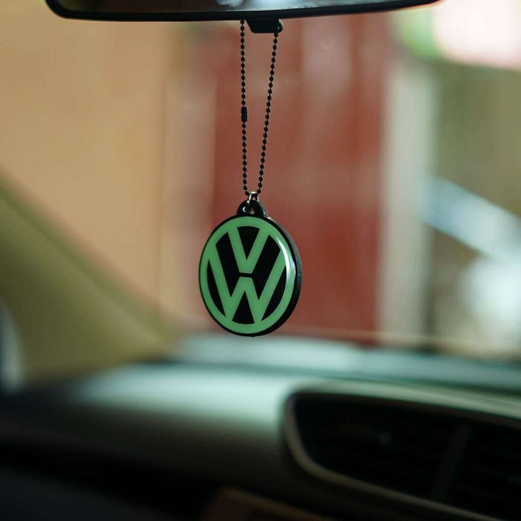 Volkswagen Logo Fluorescent Gel Car Mirror Hanging