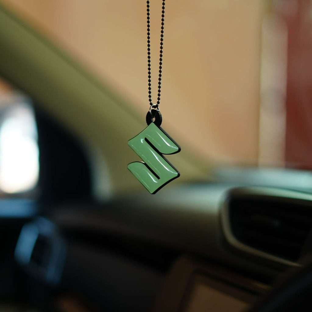 Suzuki Logo Fluorescent Gel Car Mirror Hanging