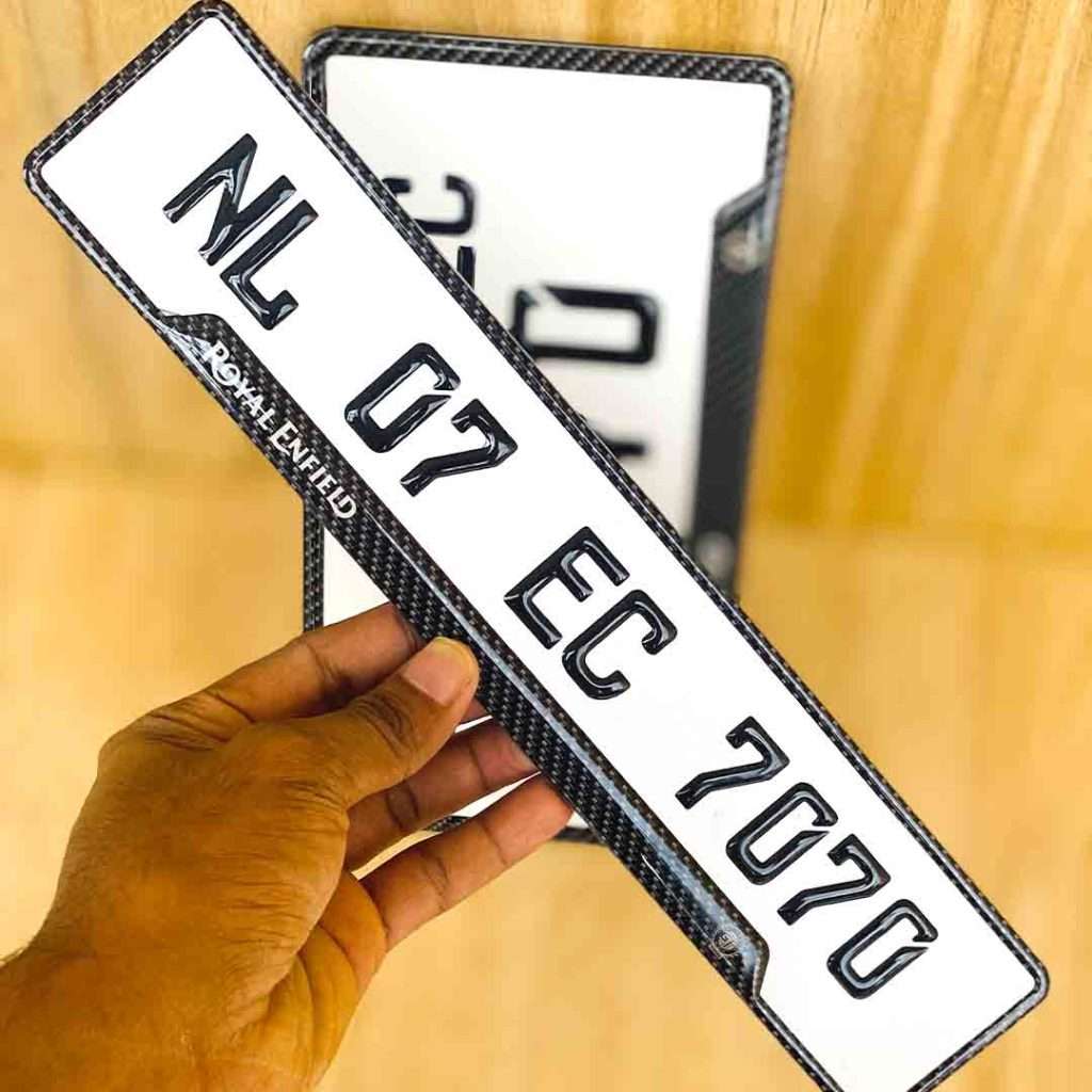Royal Enfield Bike Number Plate