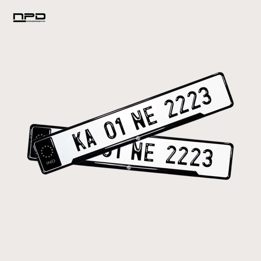 MG Car Premium Reflective 3D Gel Number Plate