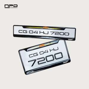 Premium Bike Gel Number Plate with Honeycomb Design - KTM