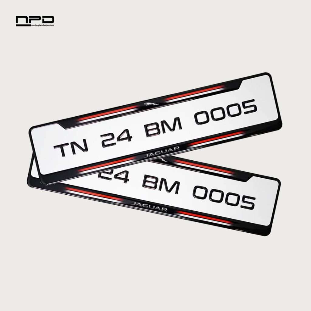 Jaguar Premium Gel Number Plate