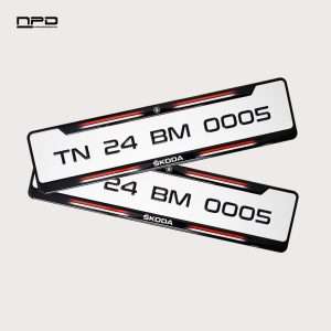 Skoda Car Premium Gel Number Plate