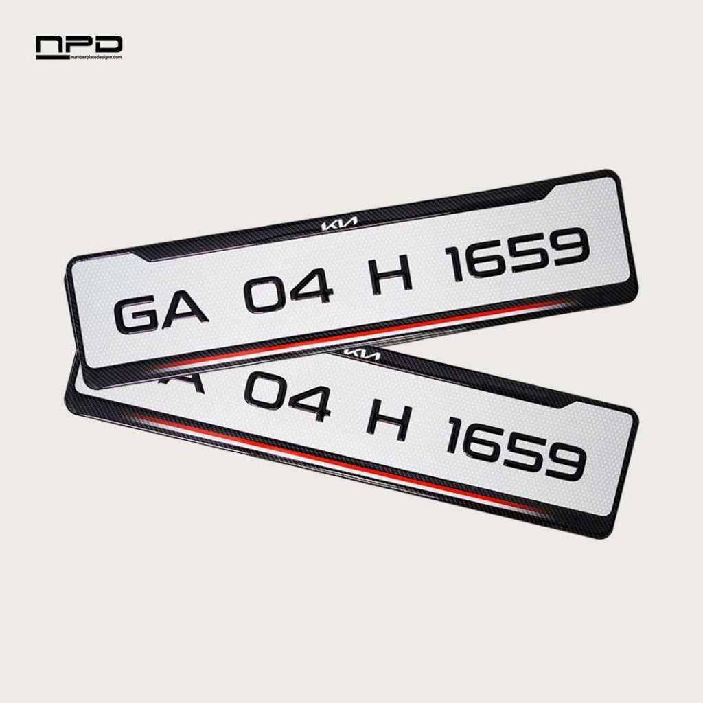 Car Gel Number Plate - KIA