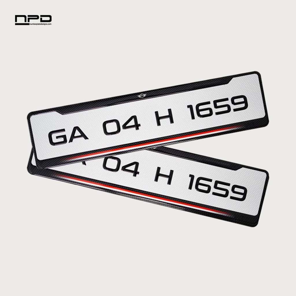 Car Gel Number Plate - MINI Cooper