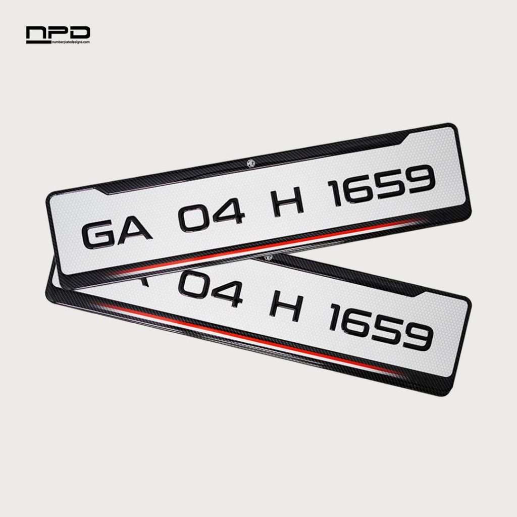 Car Gel Number Plate - MG