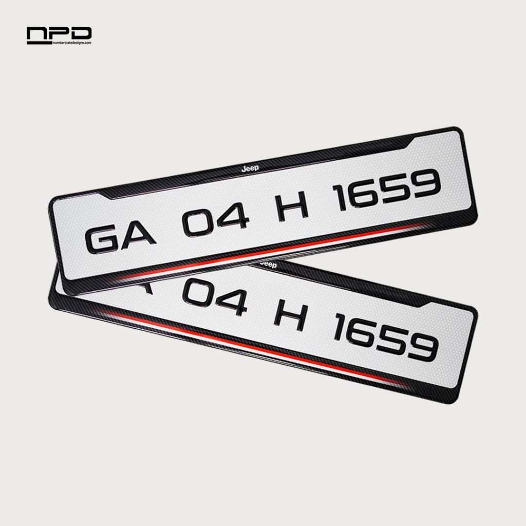 Car Gel Number Plate - JEEP