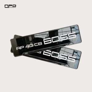 Custom Gel Number Plate with Acrylic Base – AUDI Style | Premium Gloss Finish
