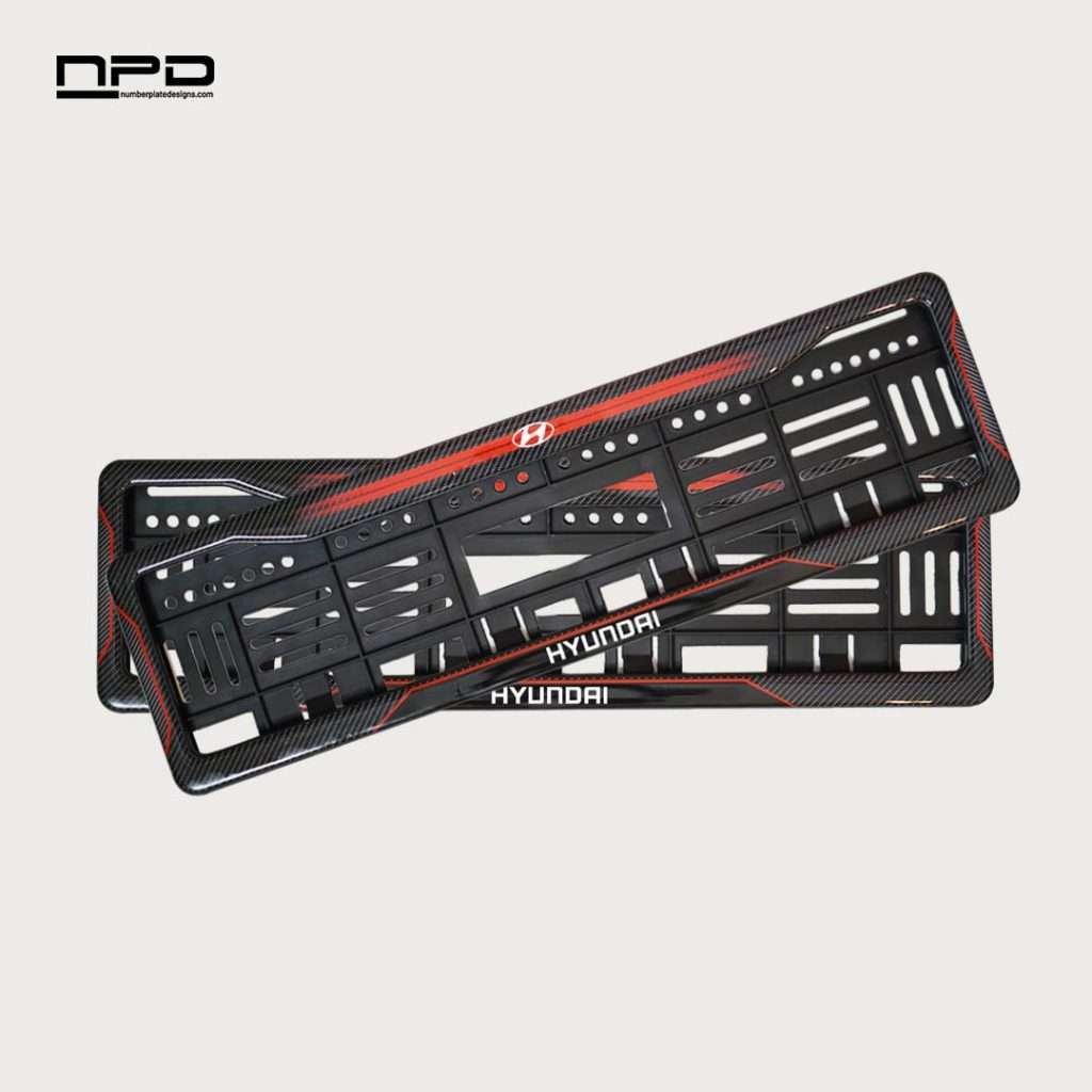 Customized Premium Car Number Plate Rock Gel Frame with Logo