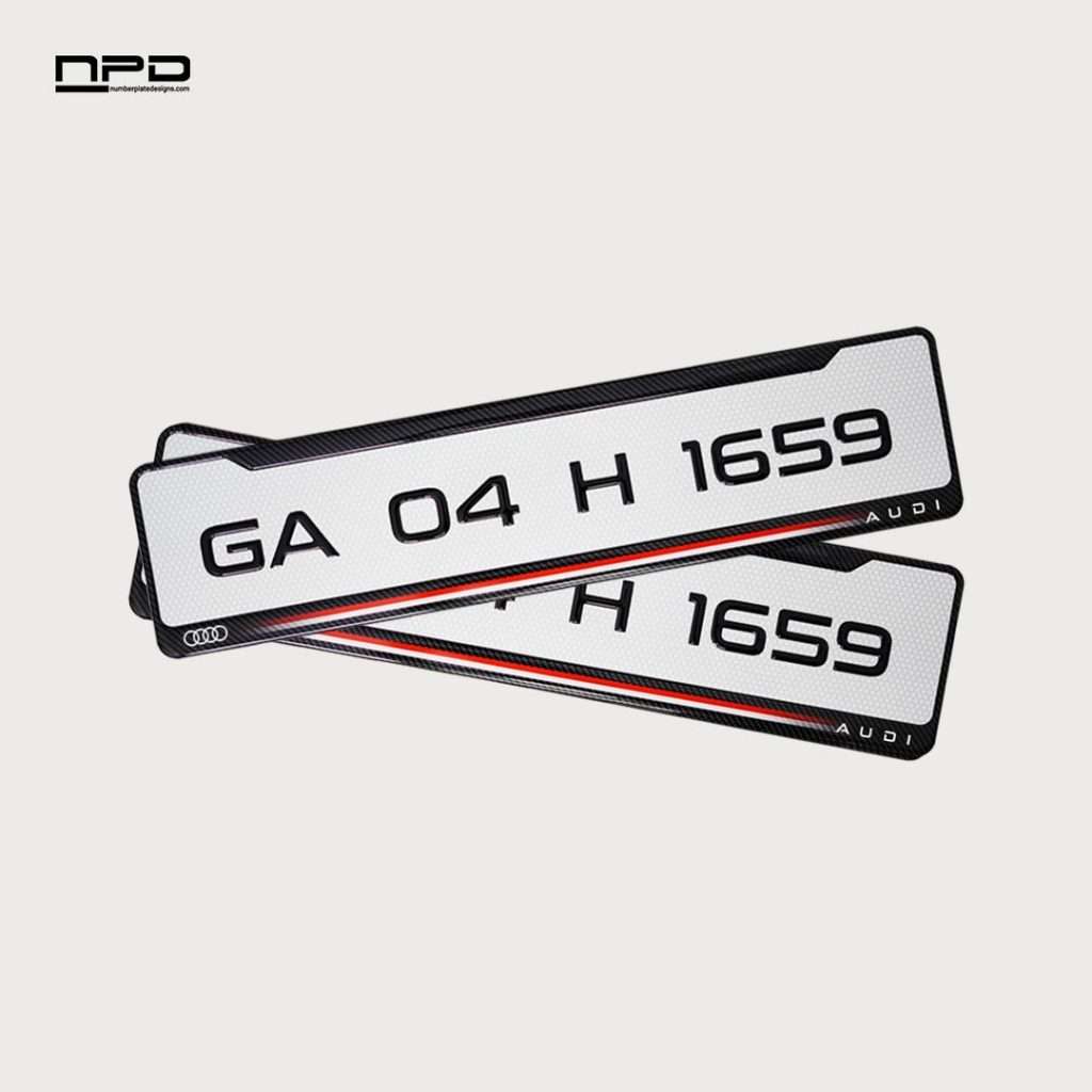 Car Gel Number Plate - AUDI
